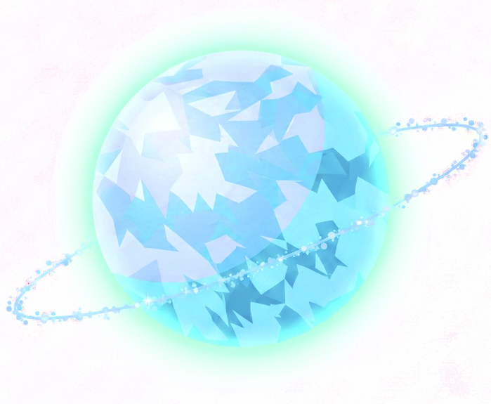 Dekoration: Eisplanet